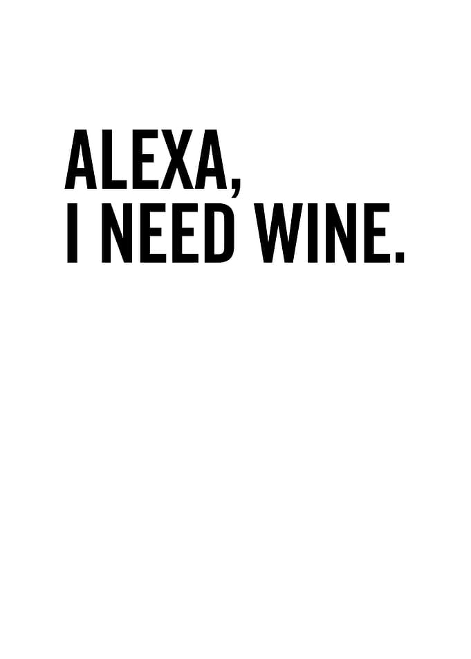 Alexa I Need Wine