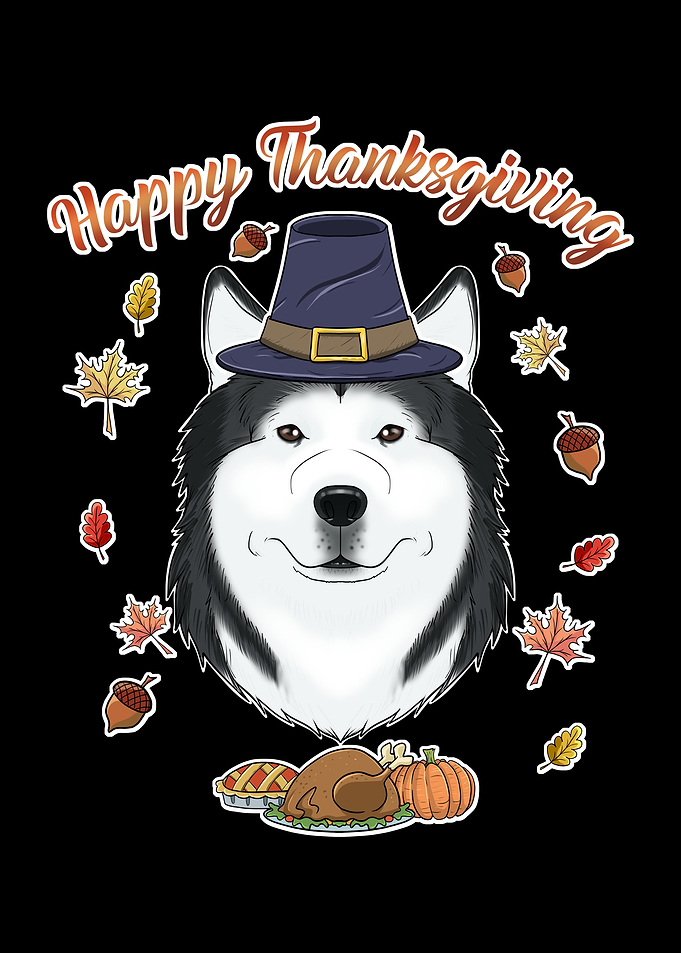 Happy Thanksgiving Husky