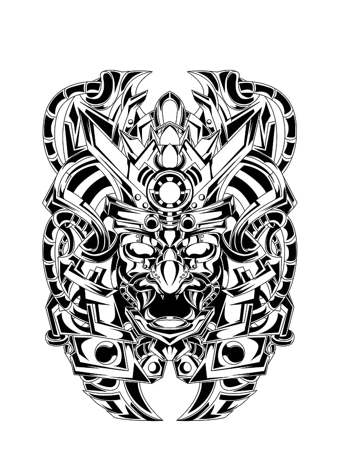 Japanese samurai armour