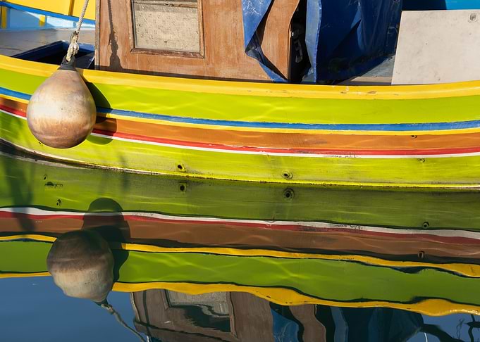 Luzzu Boat In Malta