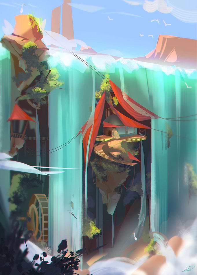Waterfall Eco home
