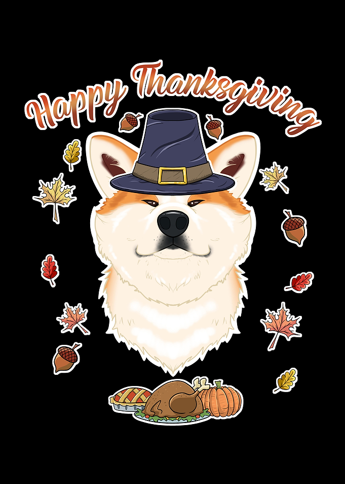 Thanksgiving Akita Inu