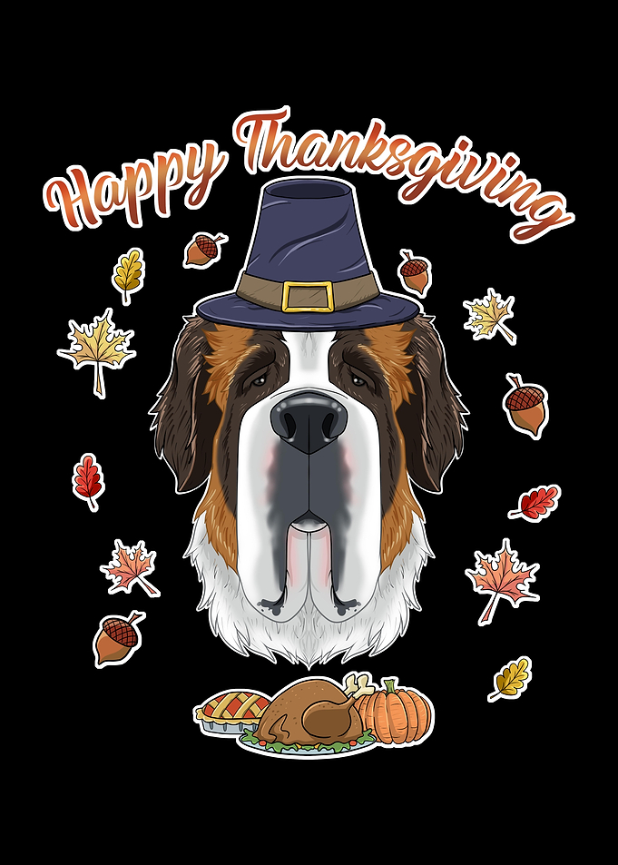 Thanksgiving Saint Bernard