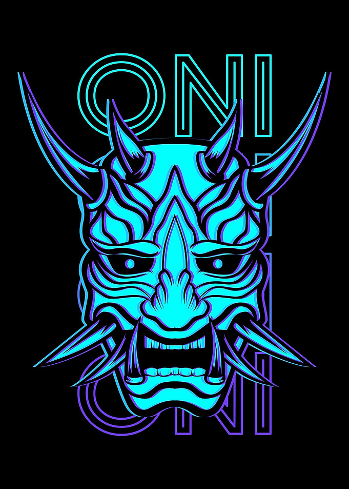 Oni Mask Japanese Yoaki