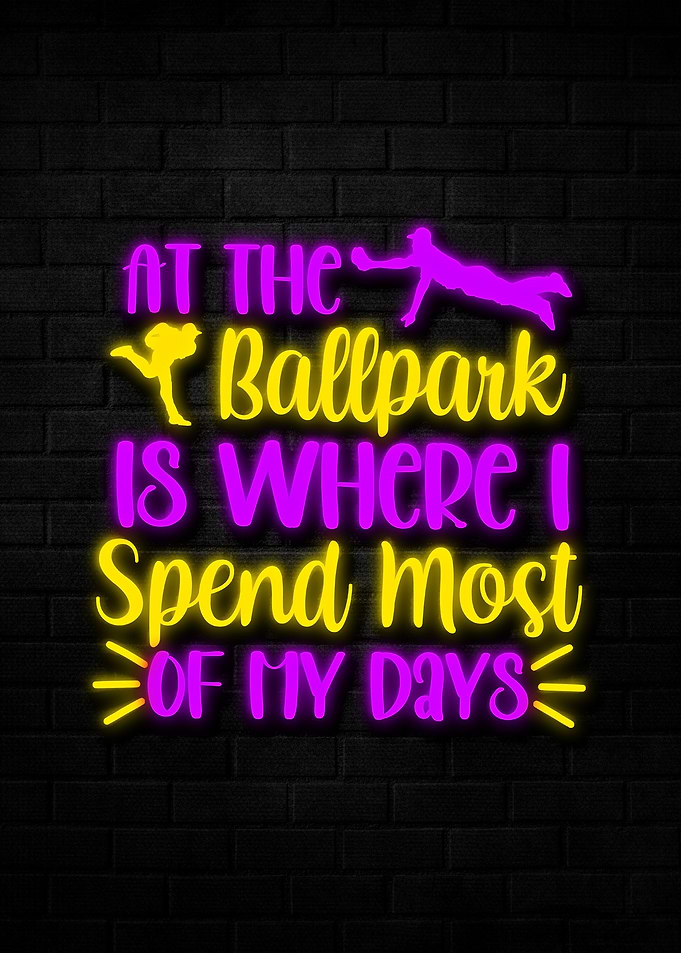 Baseball Neon Led