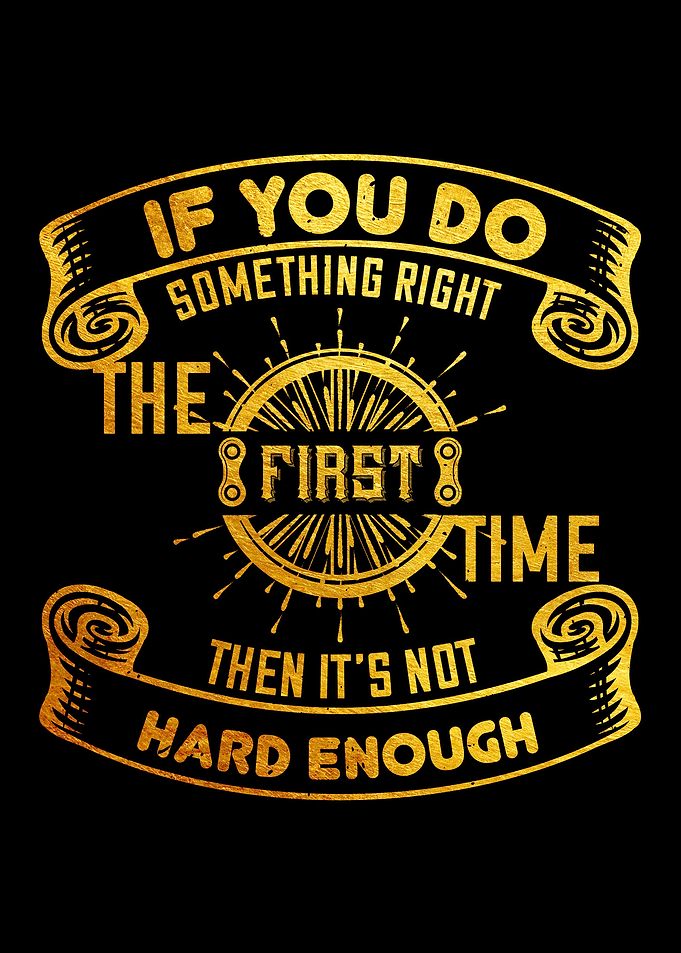 If you do something right