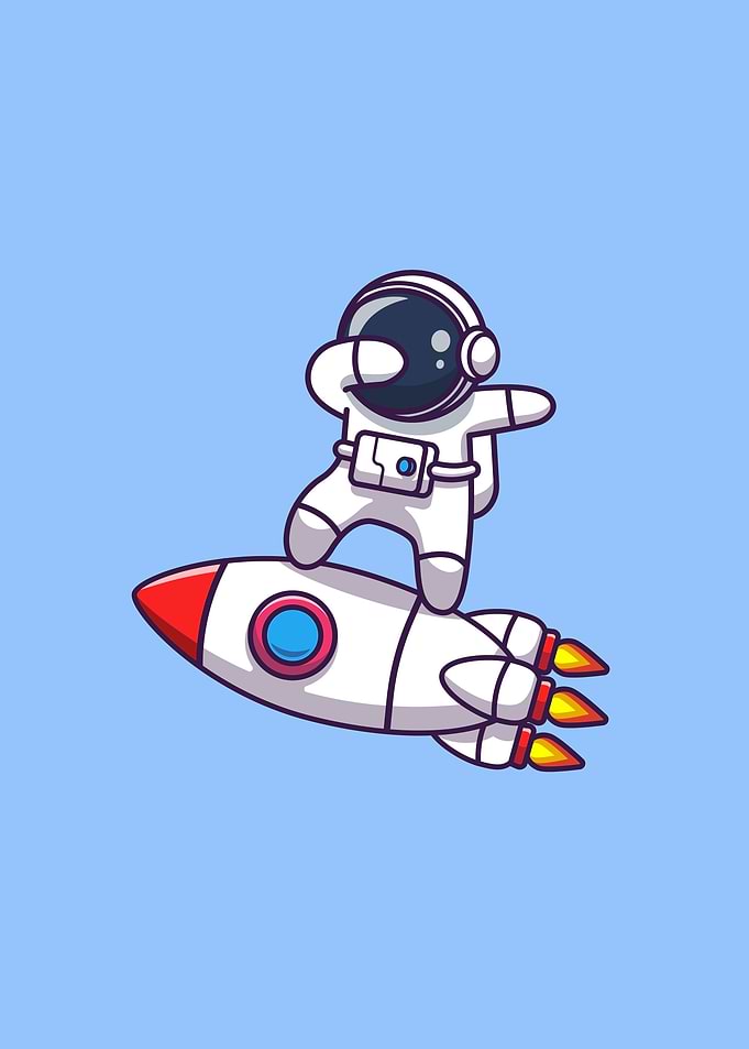 Astronaut dabbing