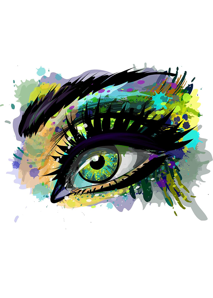 beautiful female eye