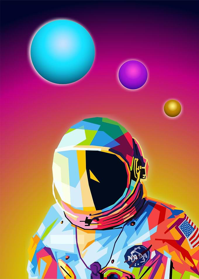 Astronaut Wpap Style