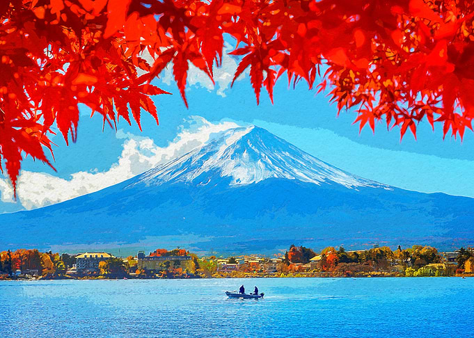 Autumn Japanese Mountain