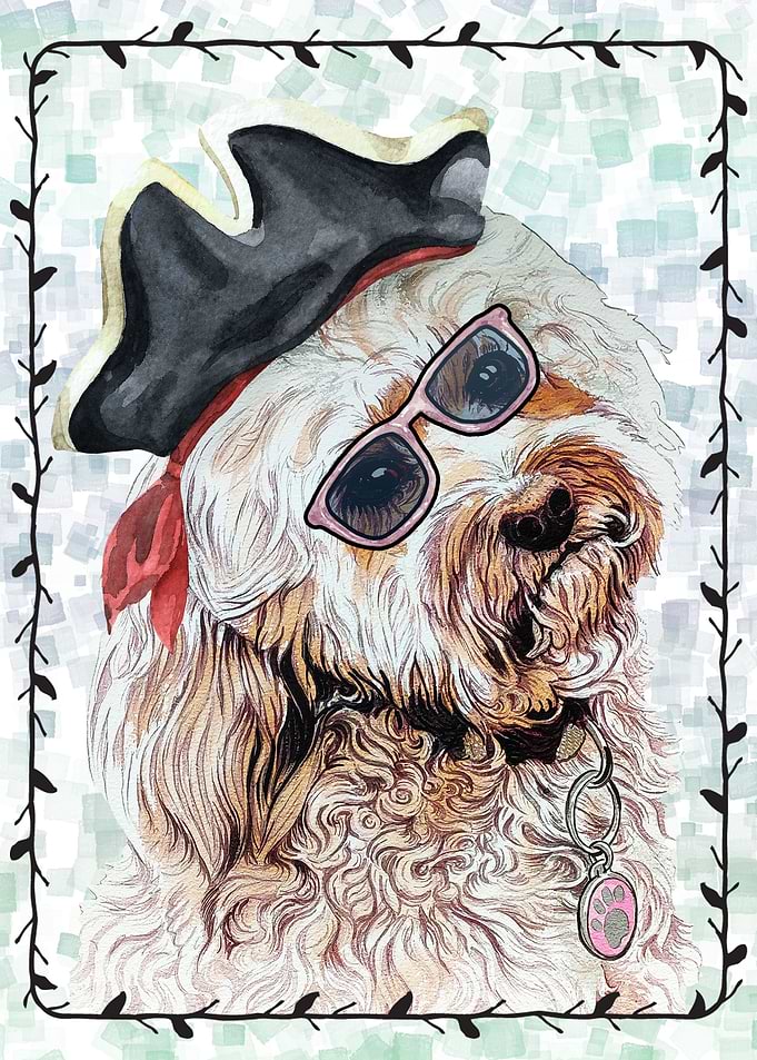 DOG POODLE PORTRAIT