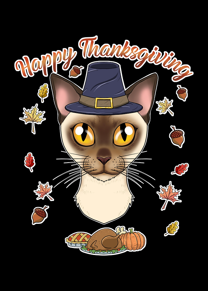 Burmese Cat Thanksgiving