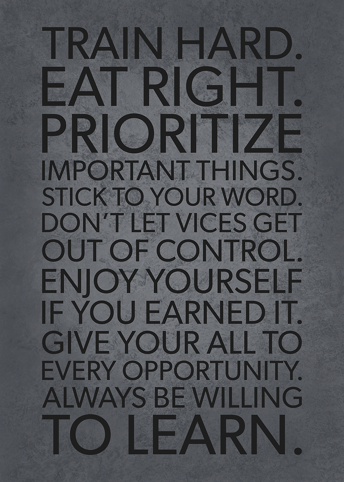Train Hard Eat Right