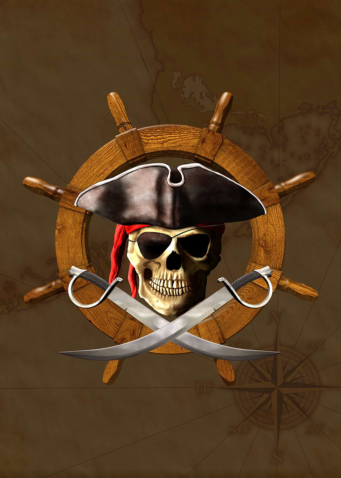 Jolly Roger Nautical Helm
