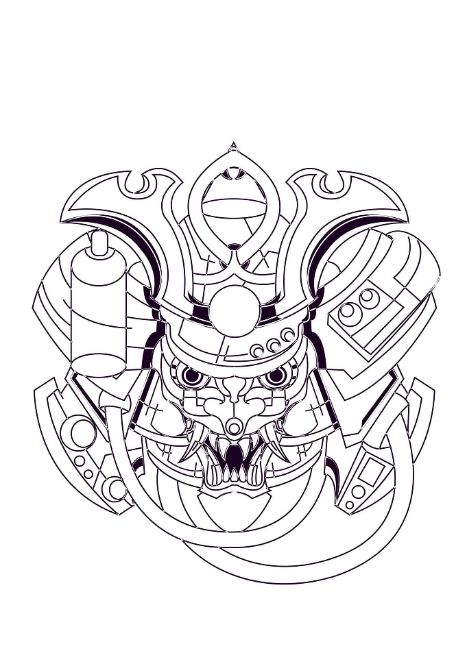Japanese samurai armour
