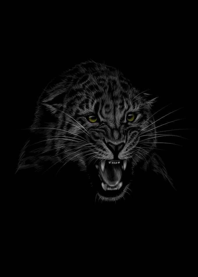 Portrait of a leopard