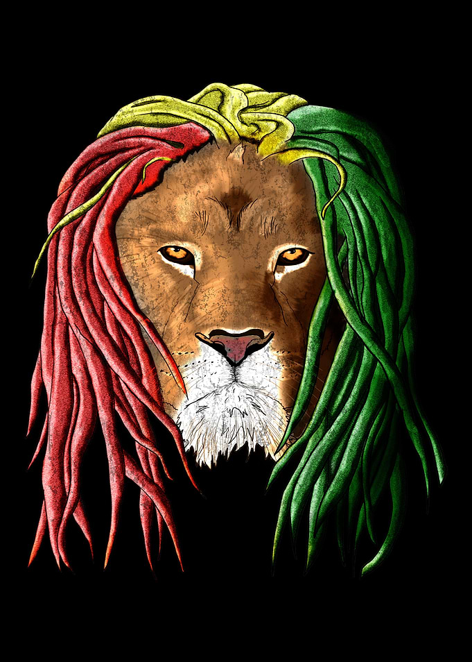 Rastafari Jamaican Lion