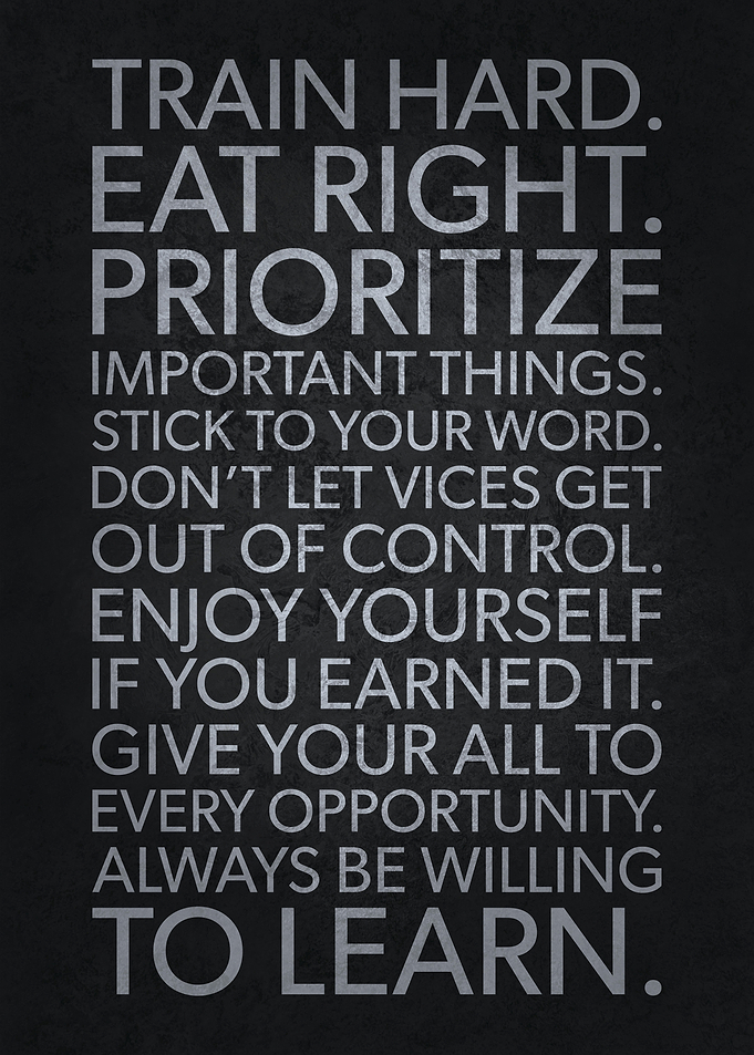 Train Hard Eat Right