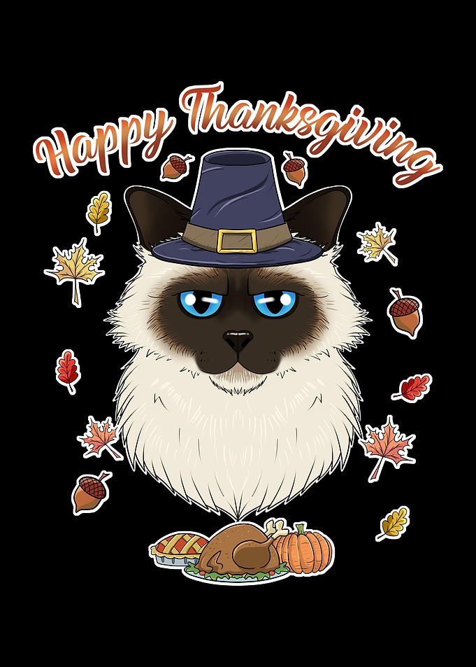 Birman Cat Thanksgiving
