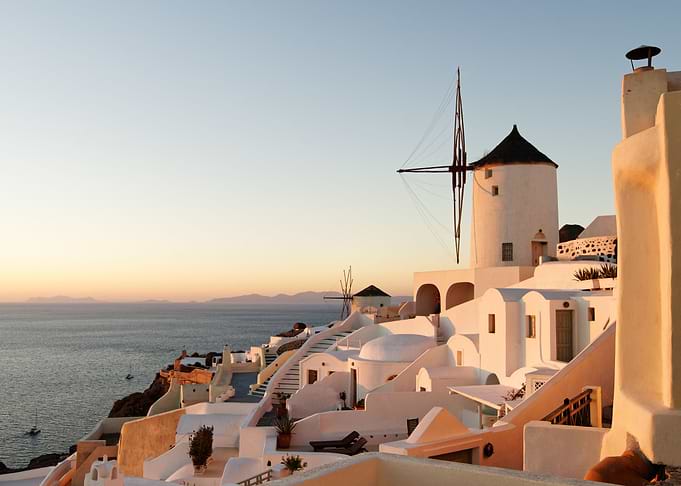 Evening mood on Santorin