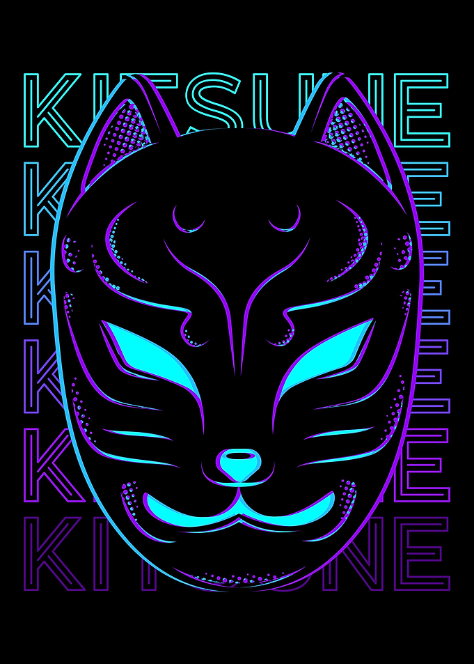 Kitsune Mask Fox Mask