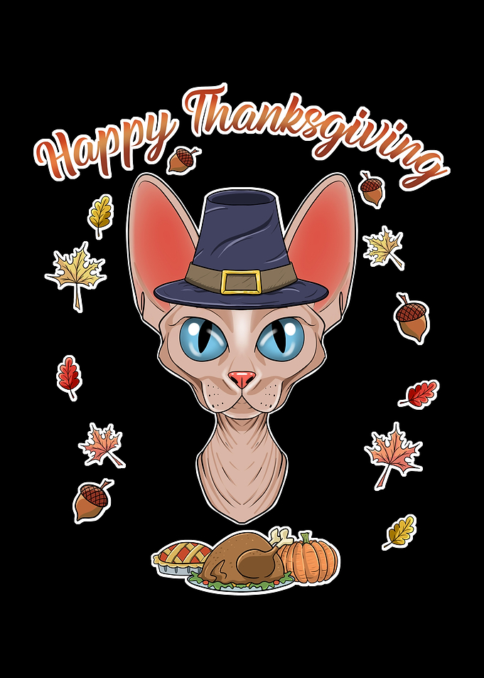 Sphynx Cat Thanksgiving