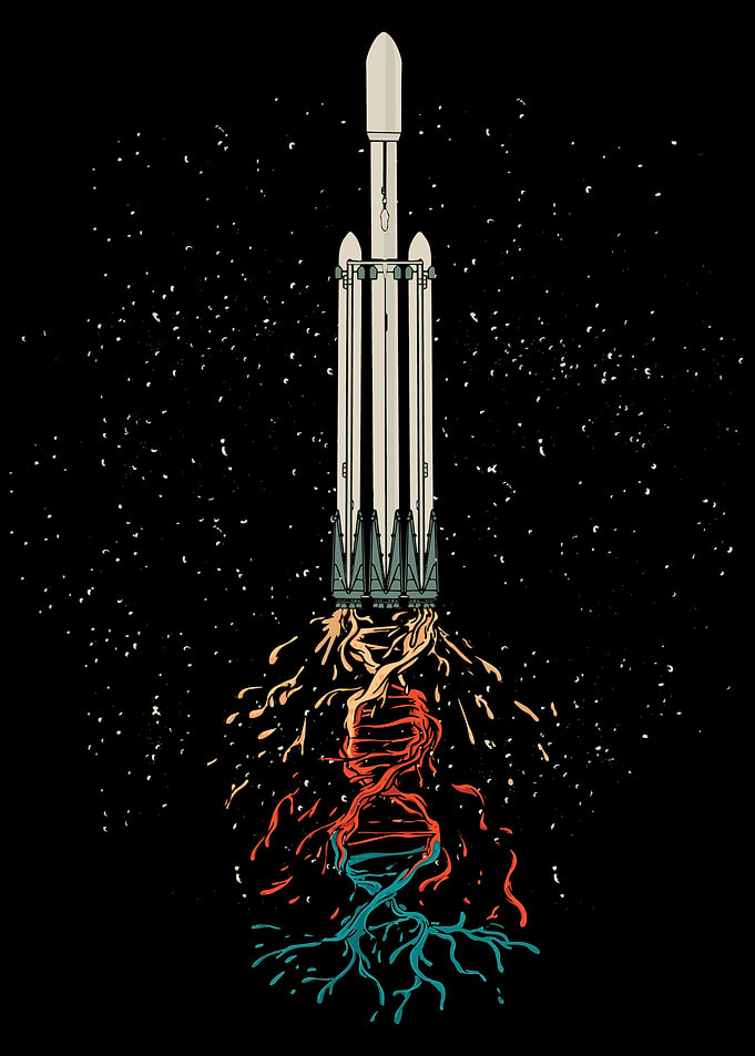 Rocket Start DNA in Space