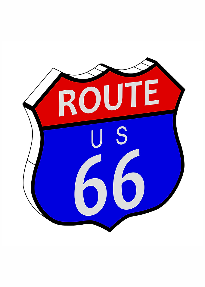 Route 66 Highway Sign