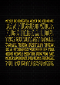 BE A LION