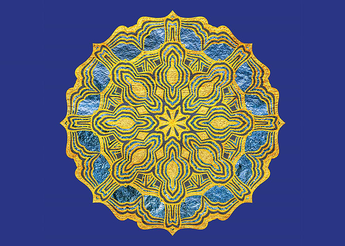 Golden Oriental Mandala