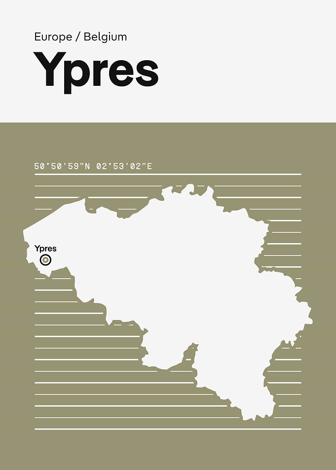 Ypres Belgium Map