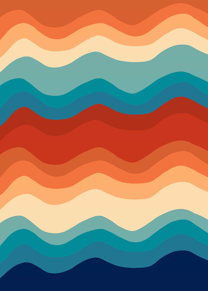 Retro Summer Waves 1