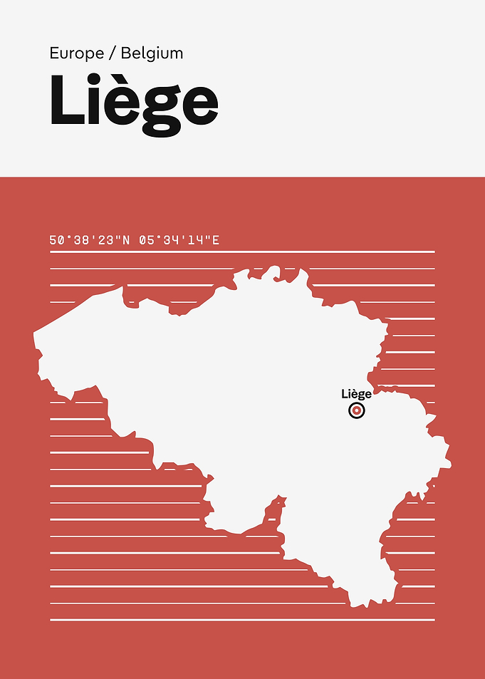 Liege Belgium Map
