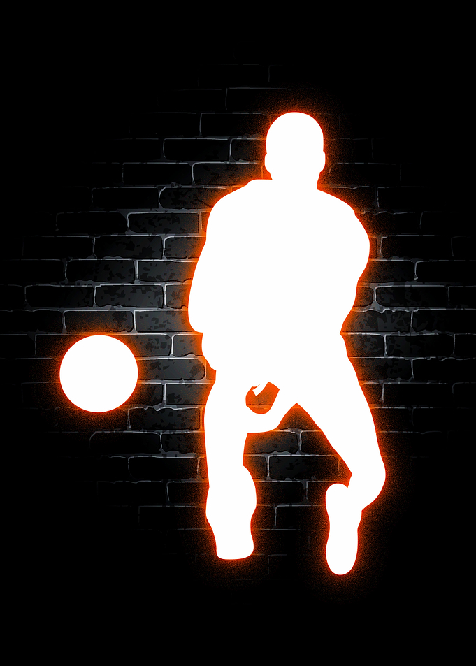 Basketball Player Neon