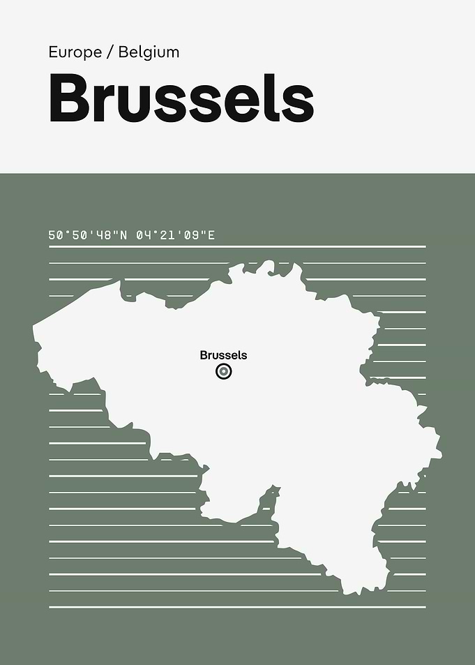 Brussels Belgium Map