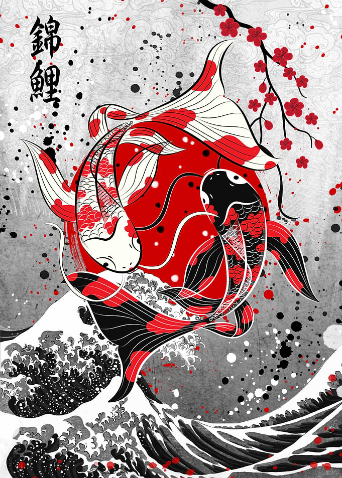 Yin Yang Koi fish
