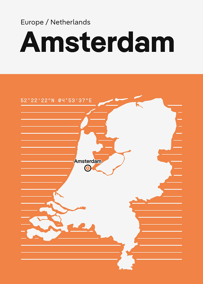 Amsterdam Netherlands Map