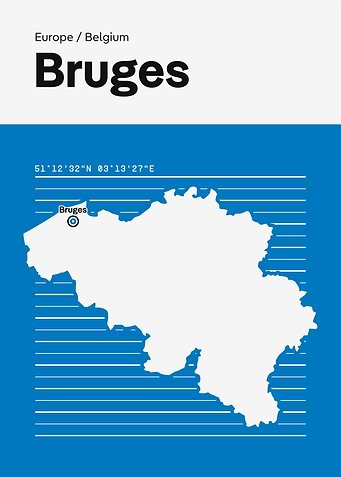 Bruges Belgium Map
