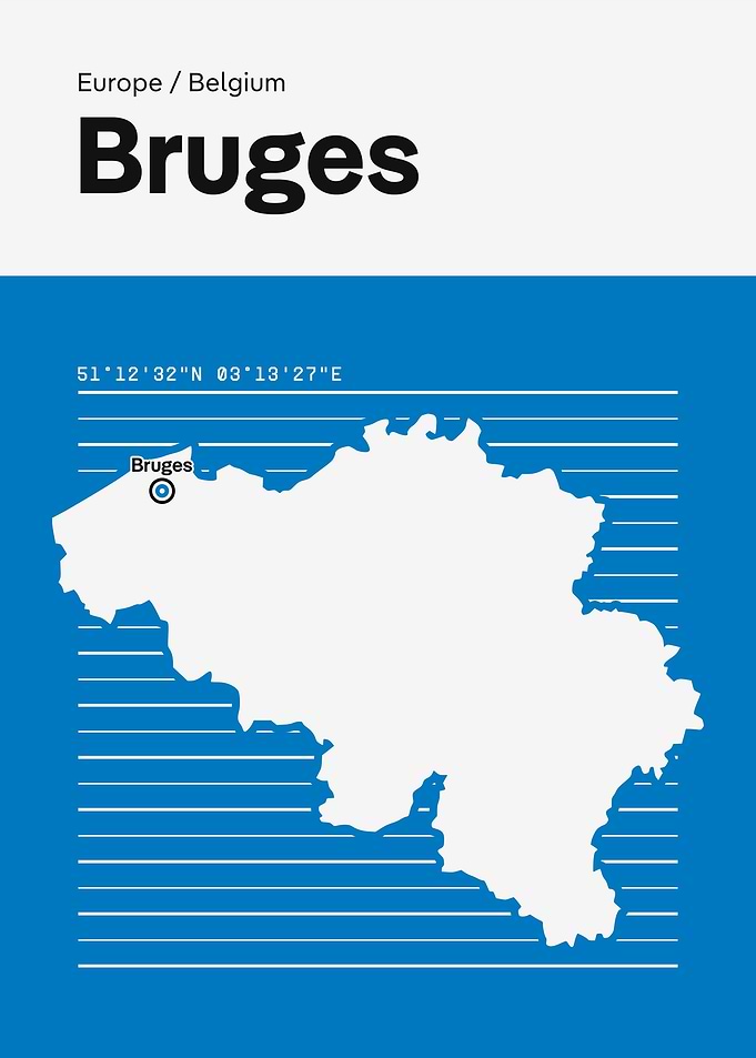 Bruges Belgium Map