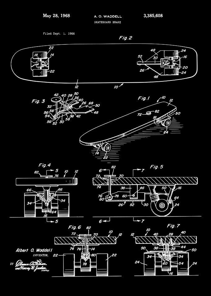 Skateboard Break Patent