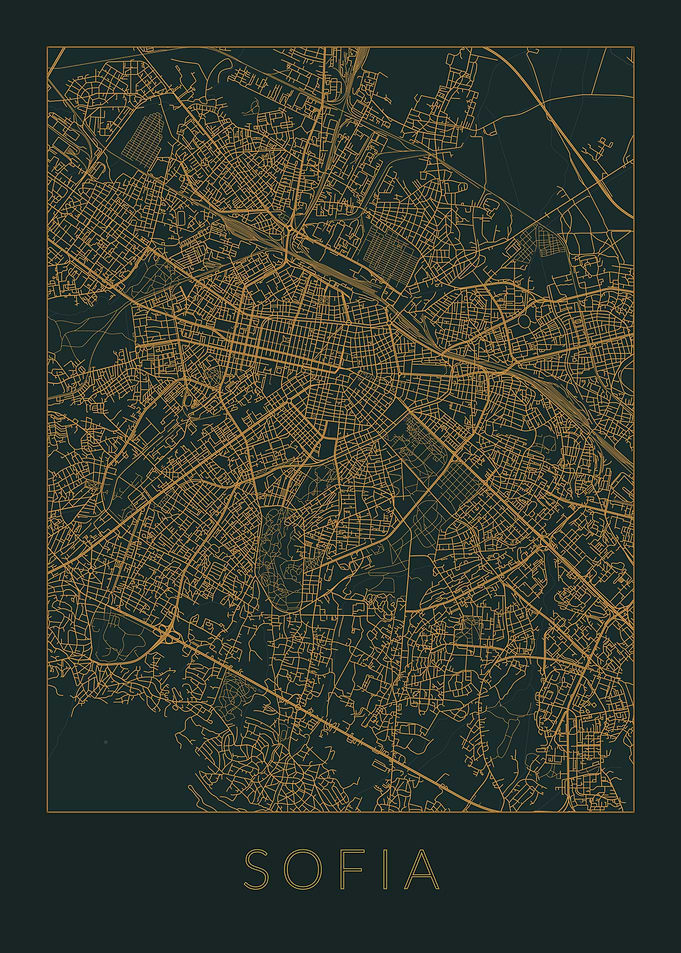 Sofia Gray Orange Map