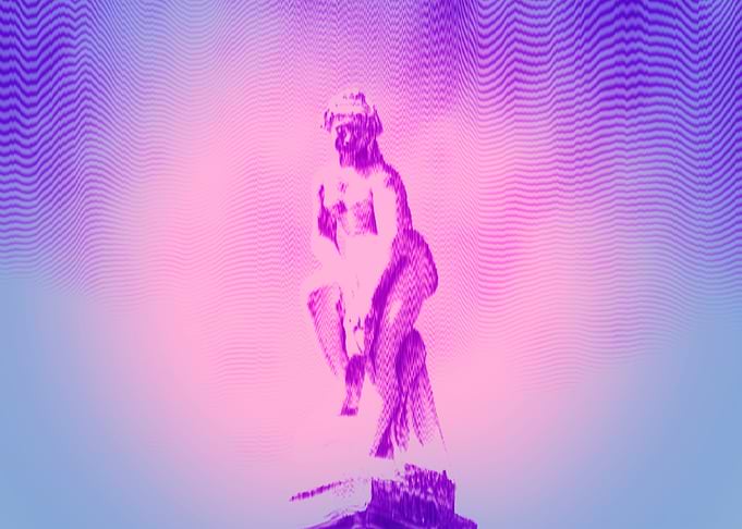 Modul statue greek woman c