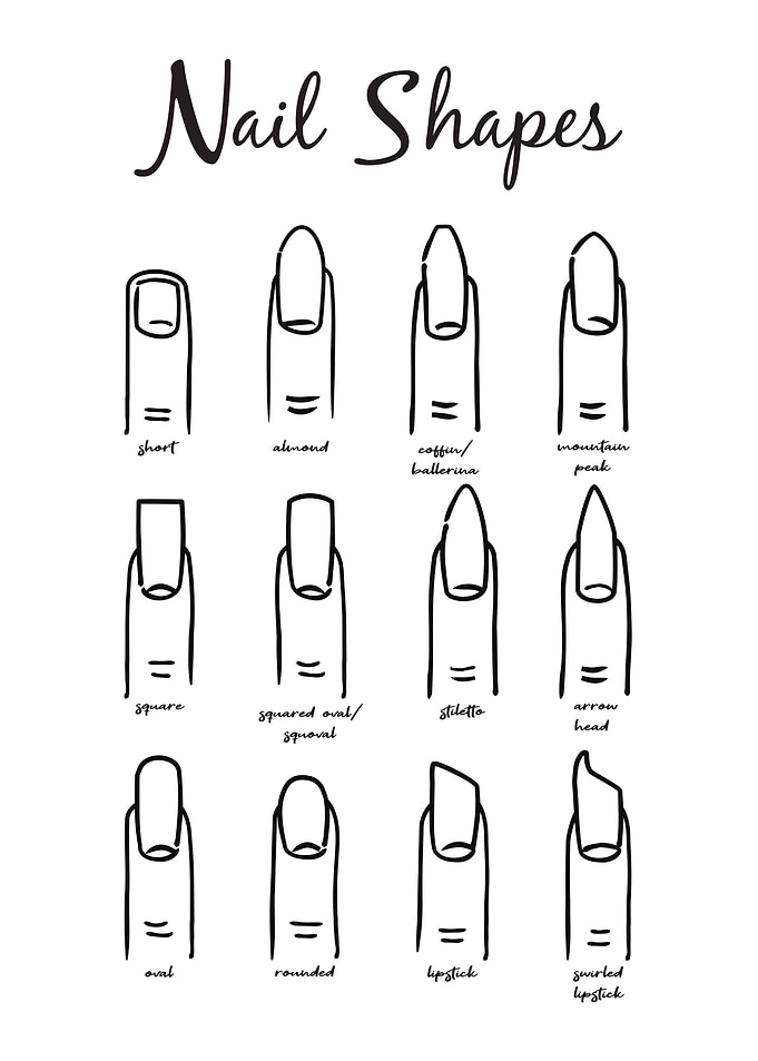Nail Shapes for woman