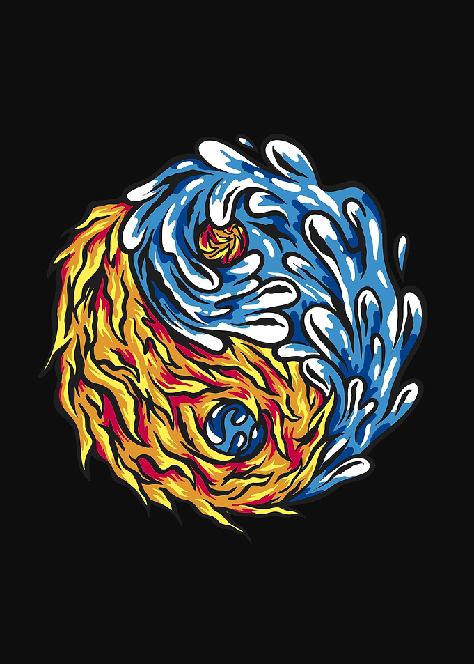 Fire and water YingYang
