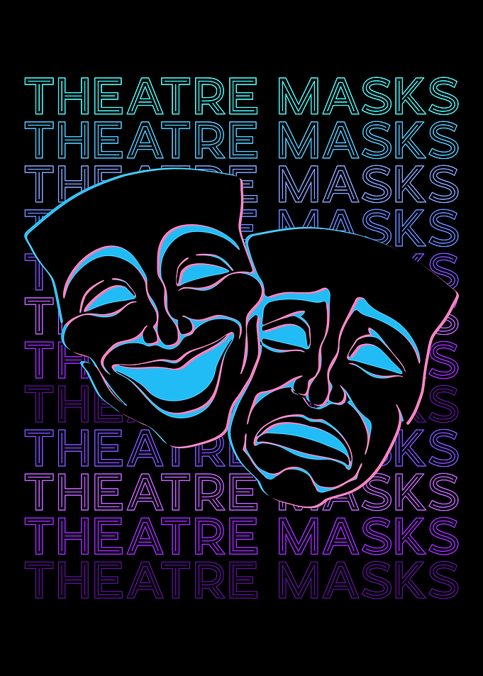 Theatre Masks Retro