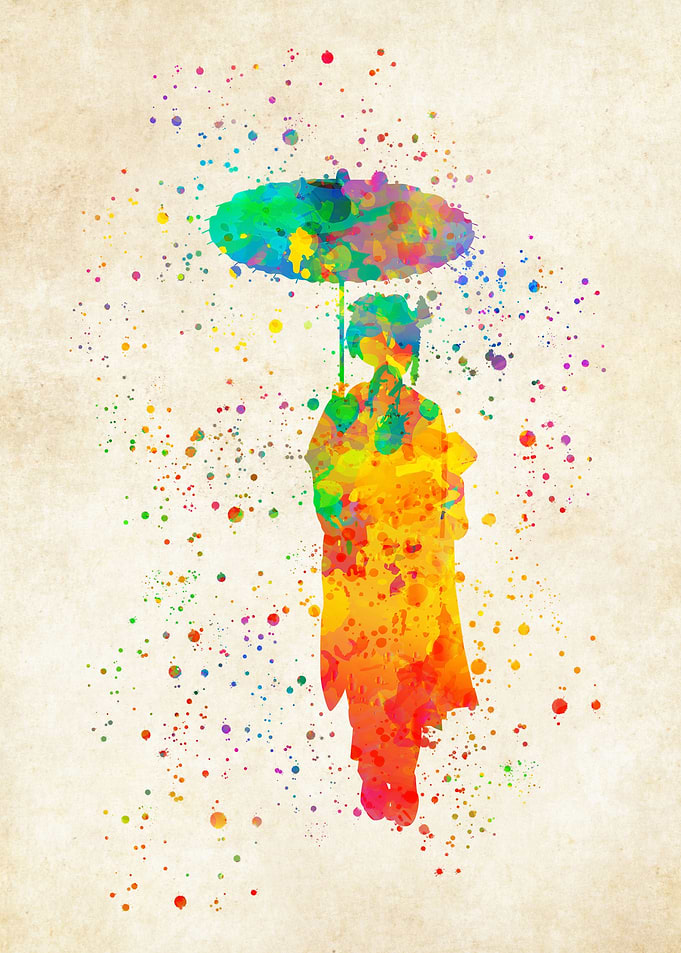 Geisha watercolor
