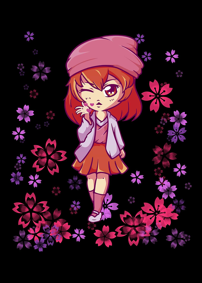 Flowers garden anime manga