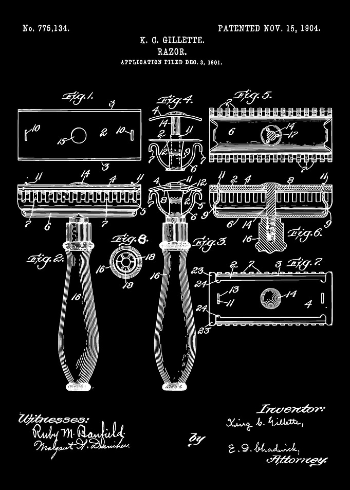 Vintage Razor Patent