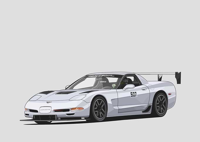 2001 Corvette Z06 white