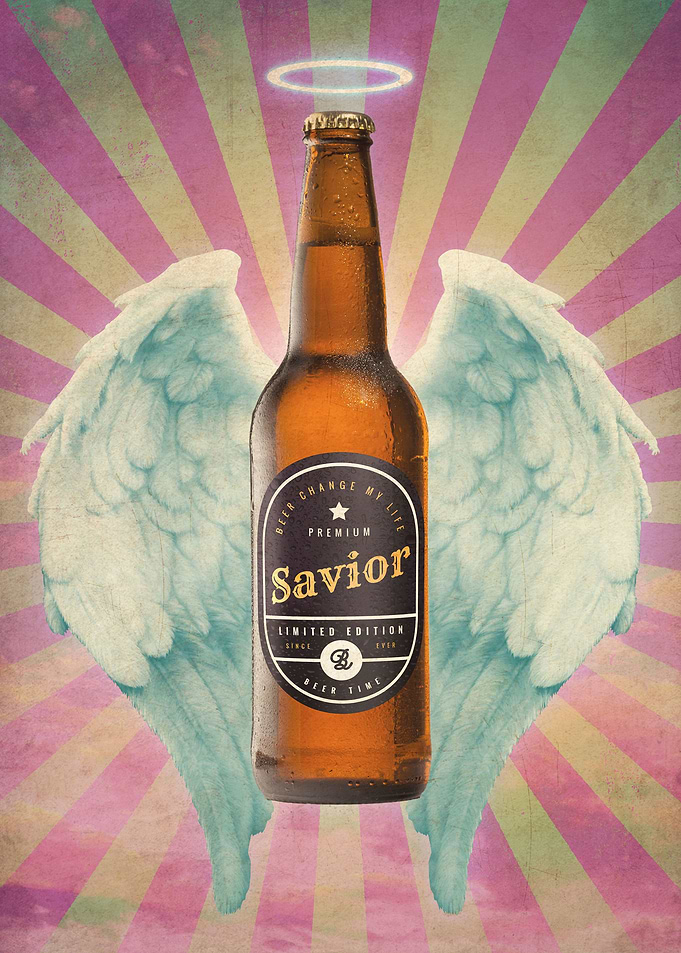 Beer angel poster